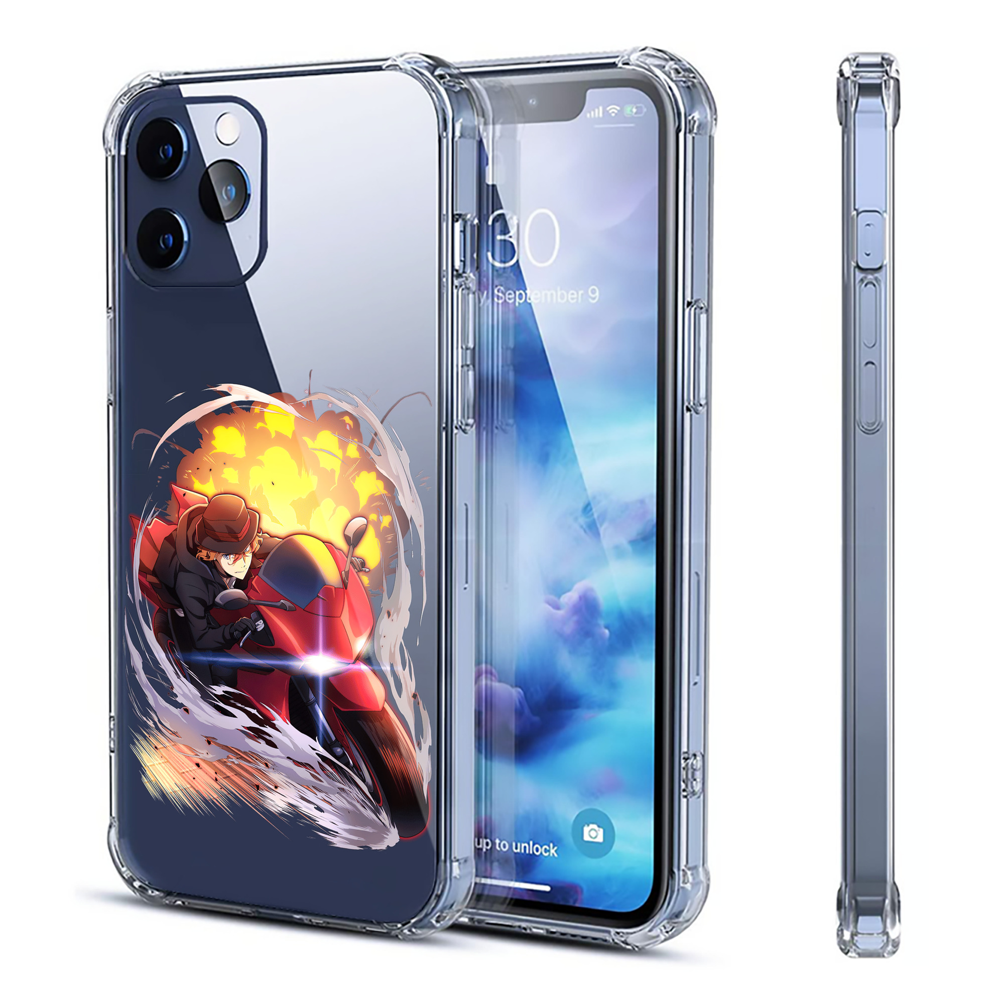 （画像用） 文豪ストレイドッグス Bungo Stray Dogs 【iPhone 12シリーズ対応】透明スマホケース（クリアソフトケース）